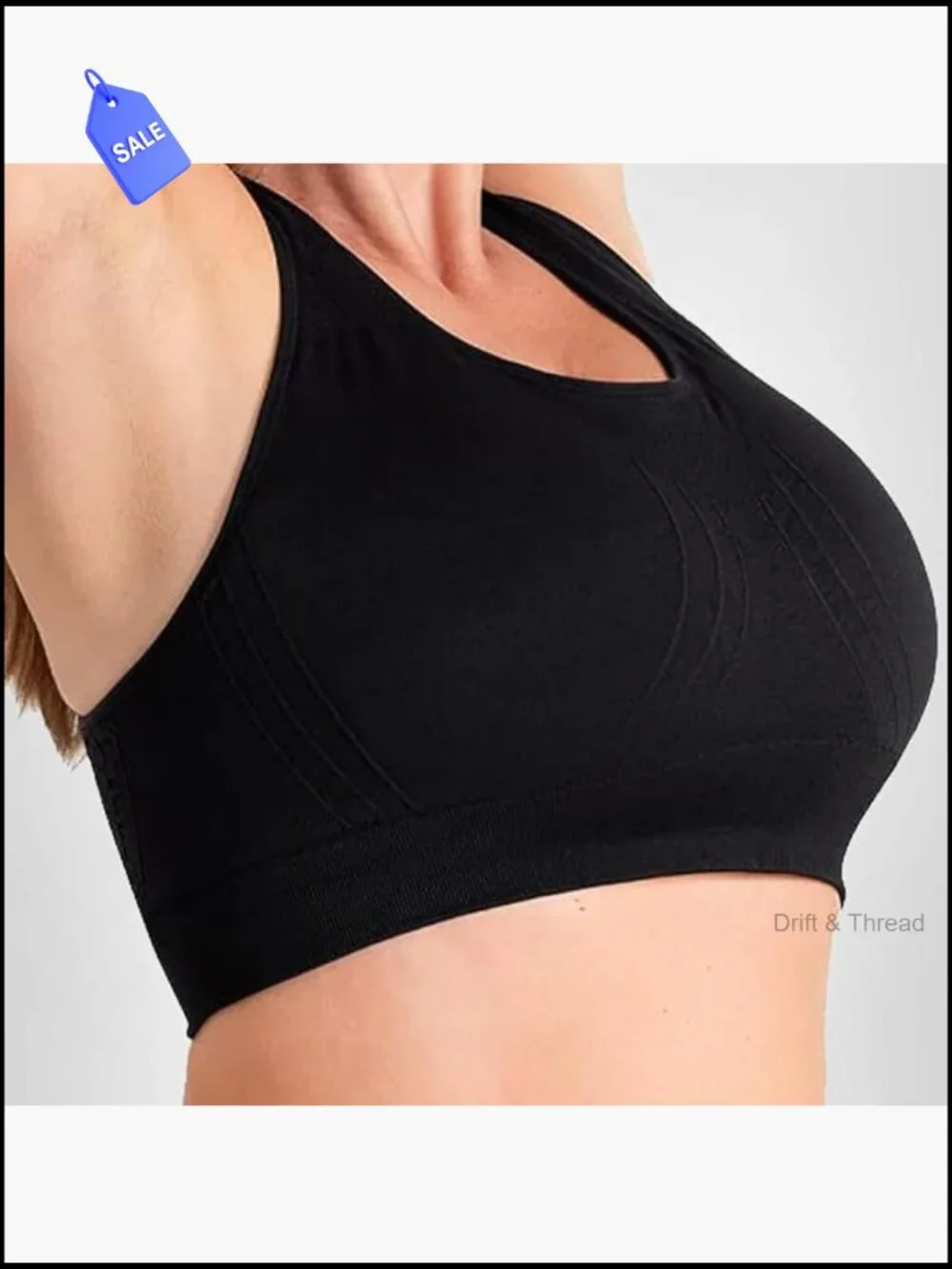 High Support Racerback Sports Bra with Removable Cups